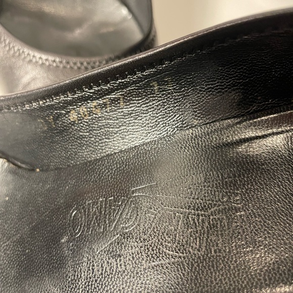 Salvatore Ferragamo Black leather wedges! - Picture 4 of 5